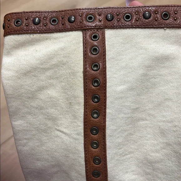 FRYE canvas and leather boots - Picture 5 of 16